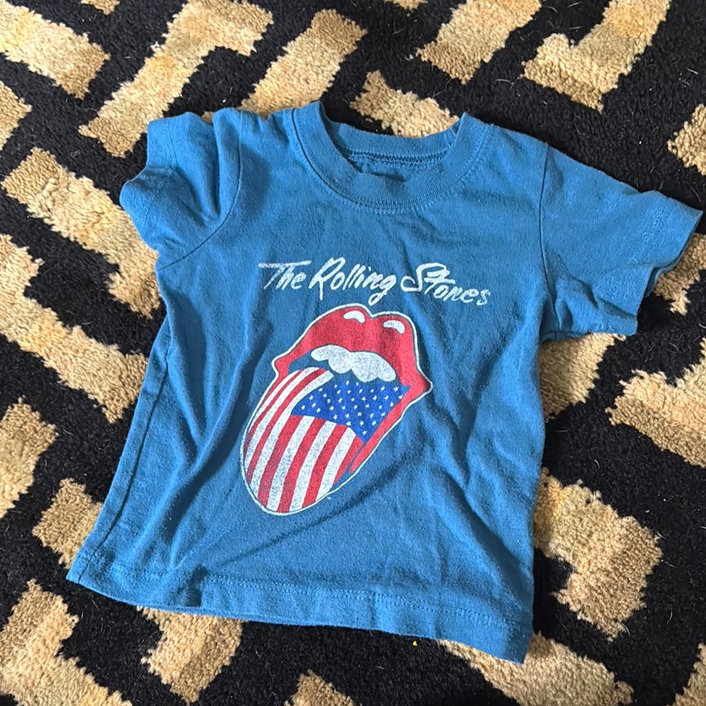 The Rolling Stones Blue Graphic Tee Short Sleeve